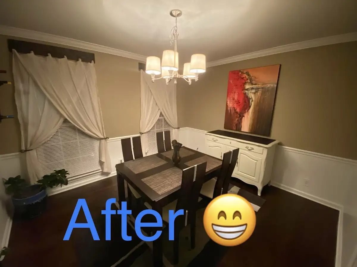 Professional dining room restoration after water damage in Adairsville
